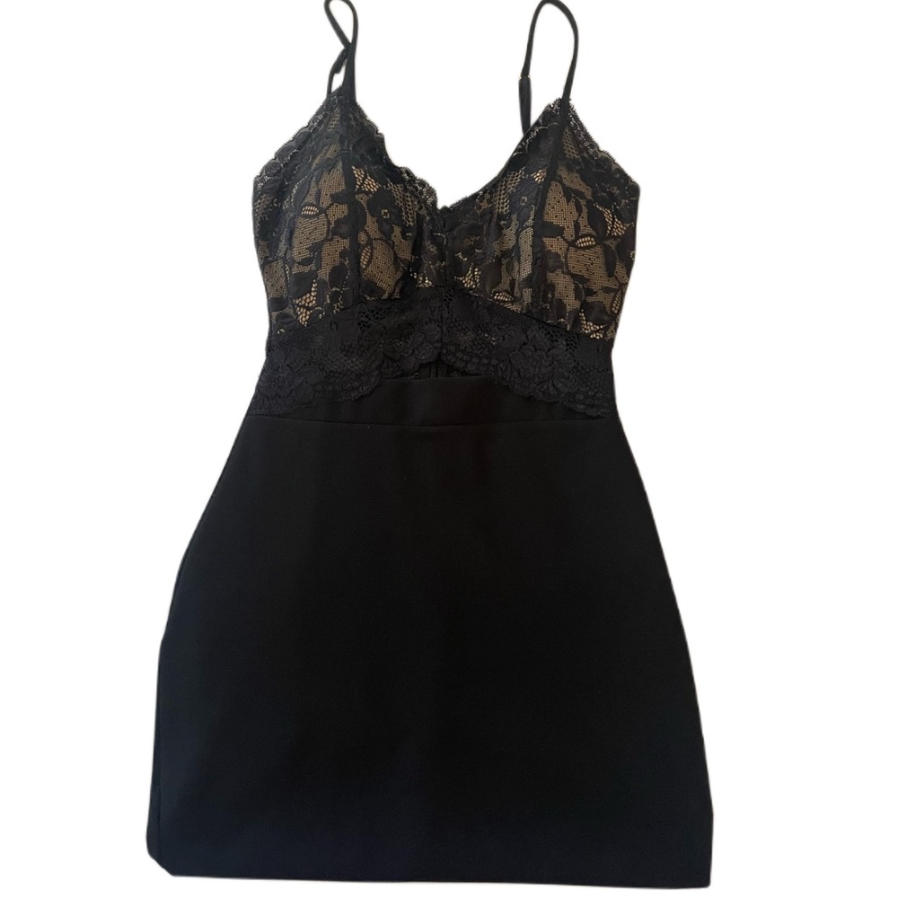 Black semi-formal dress with